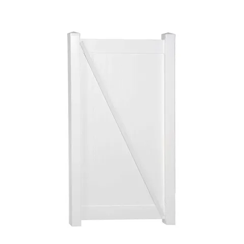 Pembroke 6 ft. White Vinyl Privacy Gate Kit