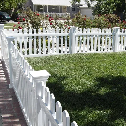 Chelsea 3 ft high · 8 ft wide White Vinyl Picket Fence Panel Kit