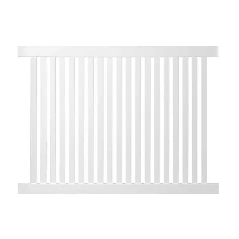 Crestview 4x6 White Vinyl Pool Fence Panel