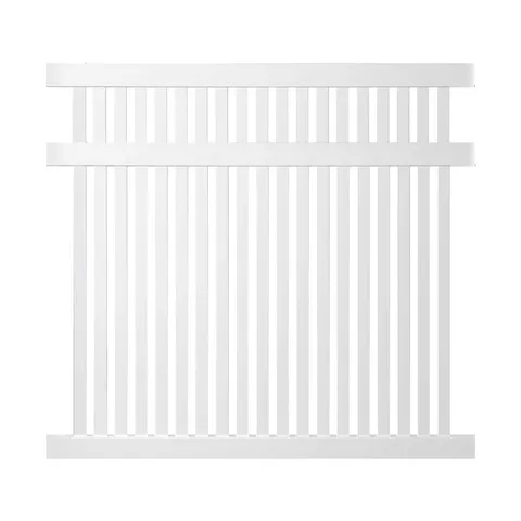 White Vinyl Pool Fence Panel