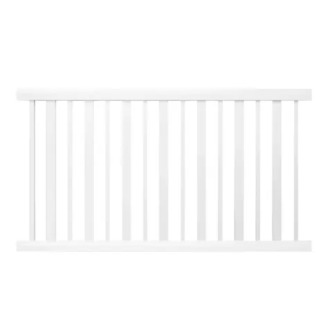 Atlantis 4 × 8 ft White Vinyl Pool Fence Panel