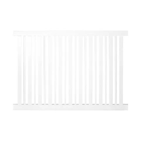 4x8 White Vinyl Pool Fence Panel