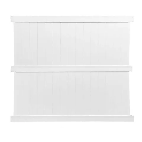 6 × 8 ft White Vinyl Privacy Fence Kit