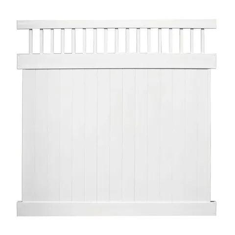 Mason 6 ft. White Vinyl Privacy Fence