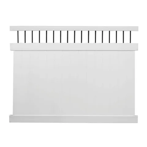 Bradford White Vinyl Privacy Fence Panel Kit