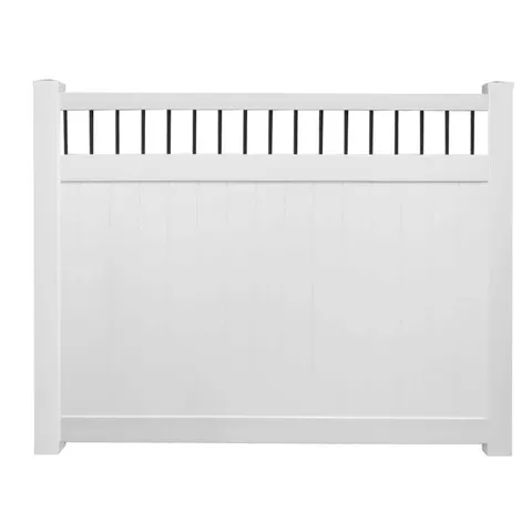 Bradford 72 in. White Vinyl Privacy Fence