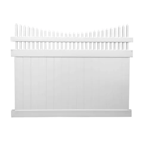 Dora 8 ft. White Vinyl Privacy Fence