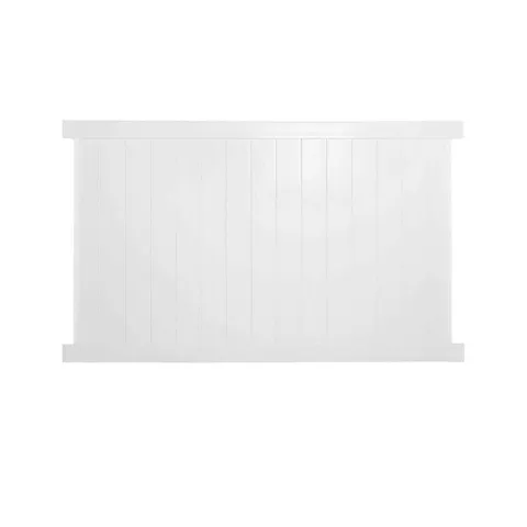 Pembroke White Vinyl Privacy Fence Panel