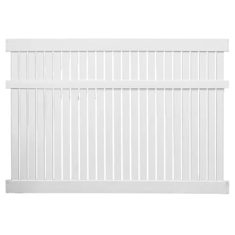 6x8 White Vinyl Fence Panel Kit