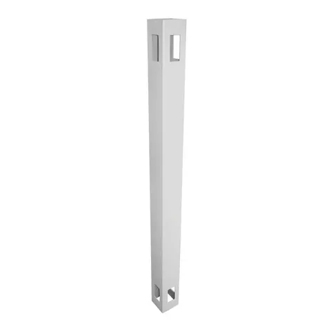 White Vinyl Fence 3-Way Post