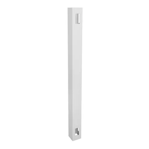 White Vinyl Corner Fence Post