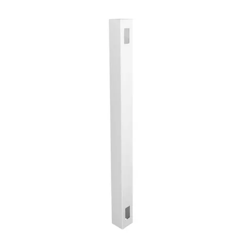 5x5 White Vinyl Fence End Post