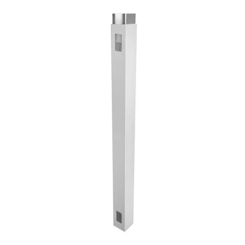 5 in × 7 ft White Vinyl Gate End Post