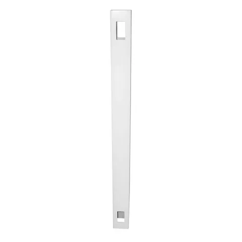 White Vinyl Fence Line Post