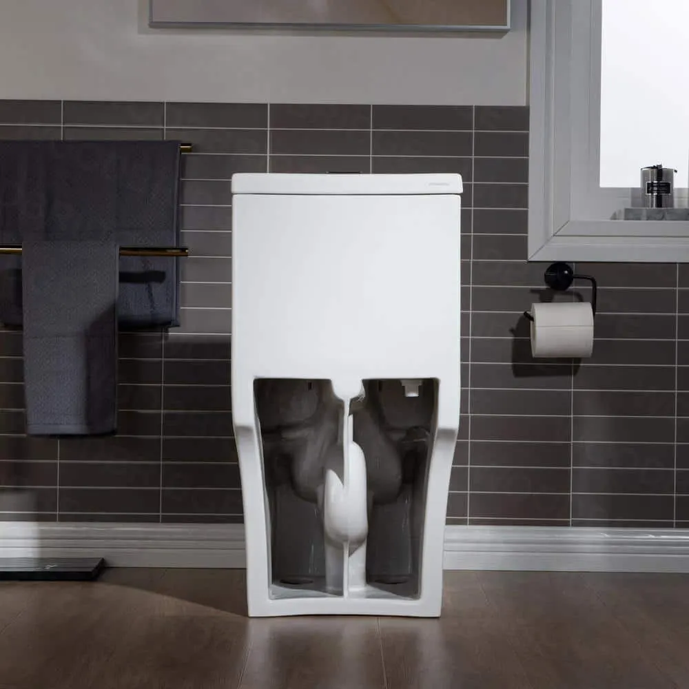 WOODBRIDGE Journey 1-Piece Dual Flush Elongated Smart Bidet Toilet in White, photo 10 of 10