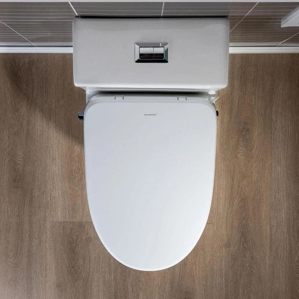 WOODBRIDGE Journey 1-Piece Dual Flush Elongated Smart Bidet Toilet in White, photo 7 of 10