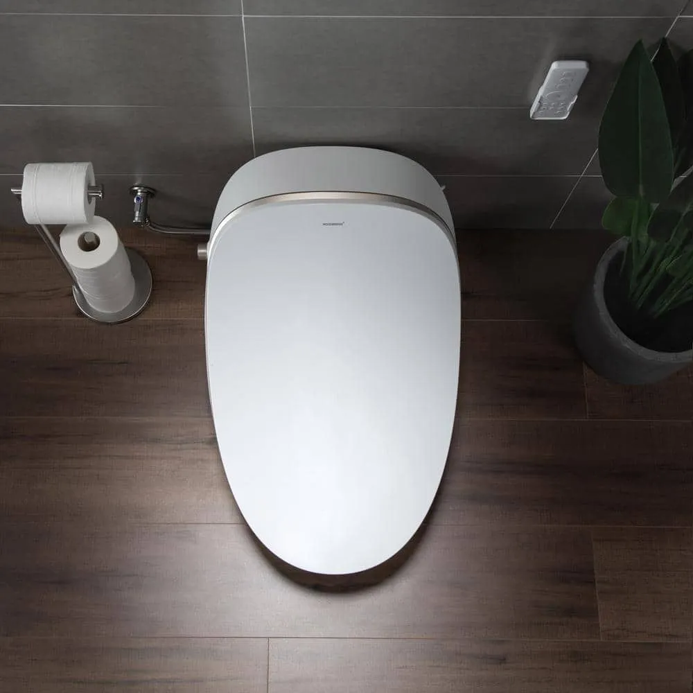 WOODBRIDGE Intelligent Comfort Height Dual Flush Elongated Toilet, White, photo 5 of 10