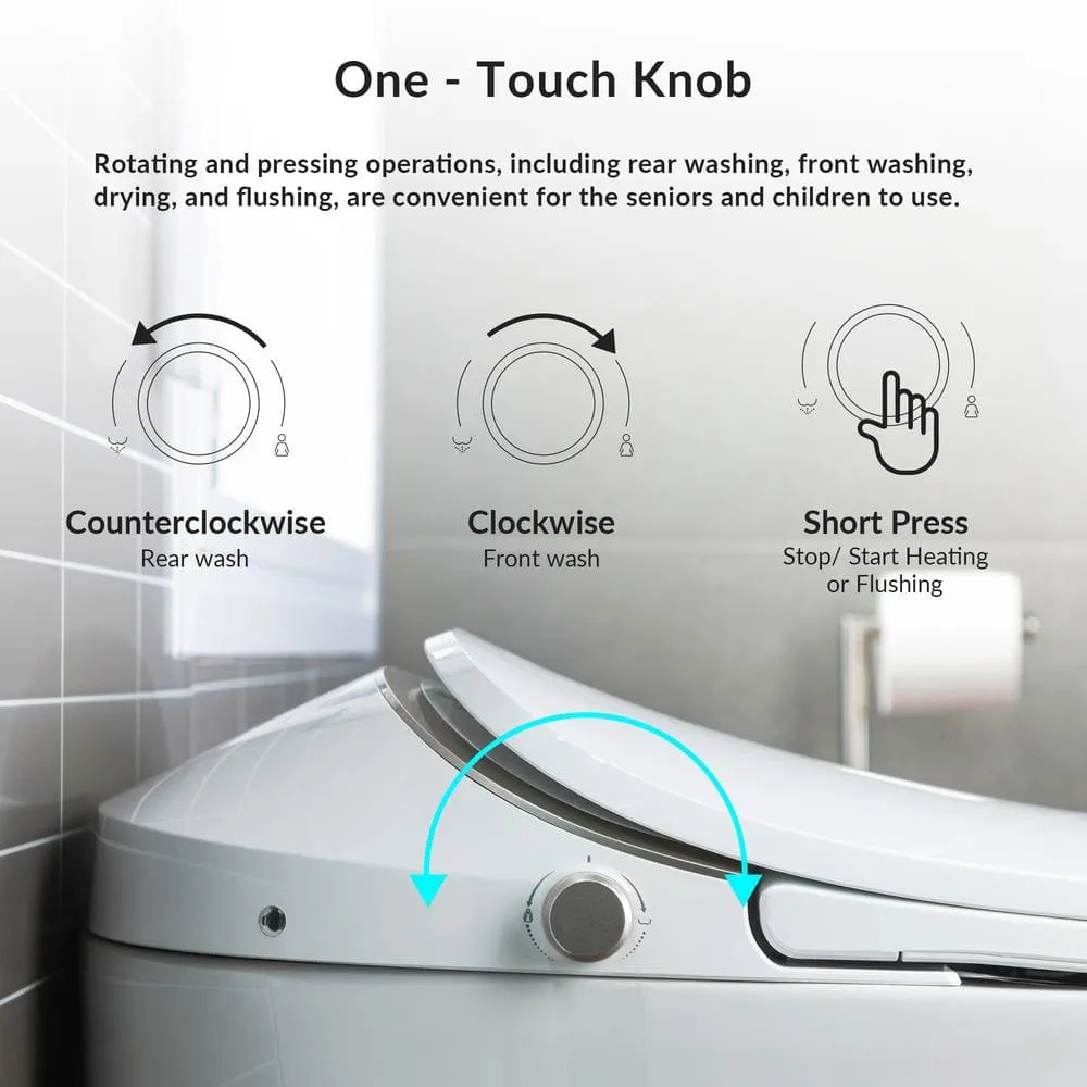 WOODBRIDGE Intelligent Comfort Height Dual Flush Elongated Toilet, White, photo 10 of 10