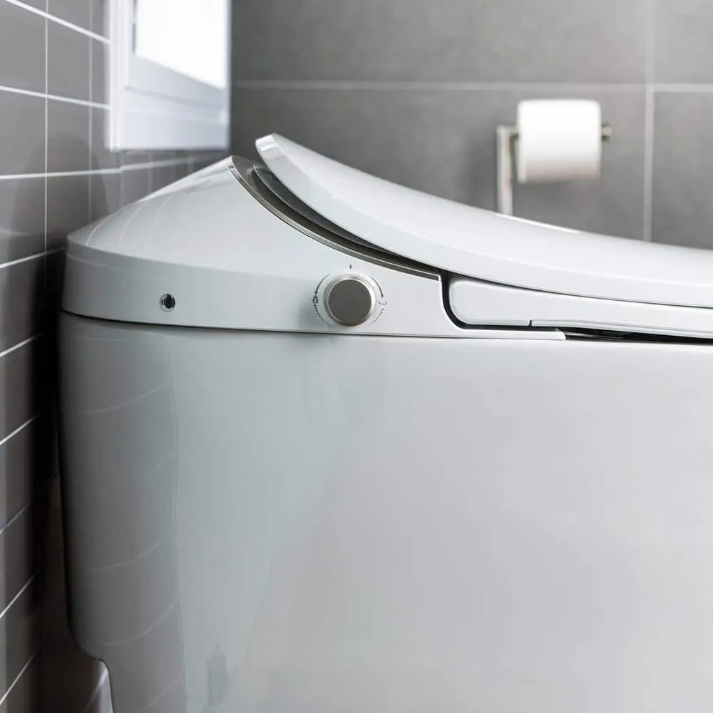 WOODBRIDGE Intelligent Comfort Height Dual Flush Elongated Toilet, White, photo 4 of 10