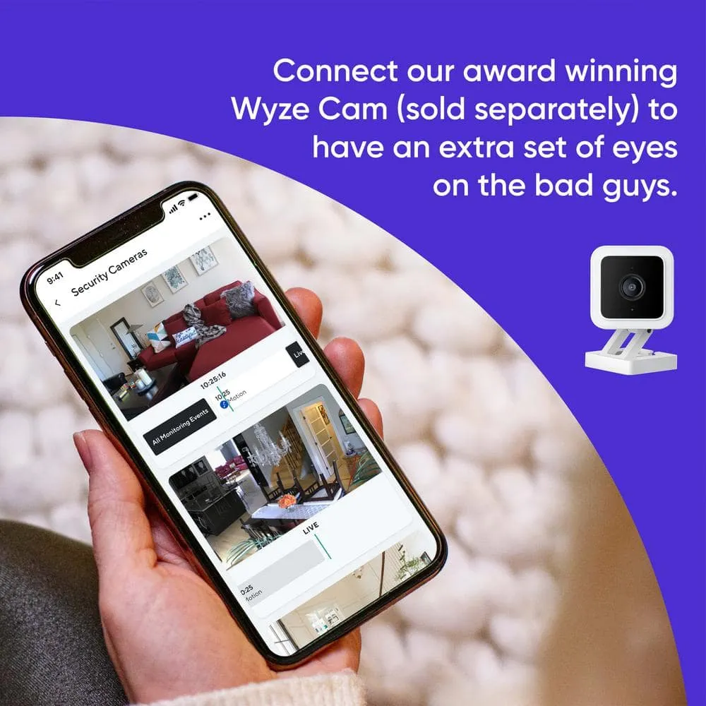 Wyze Wireless Home Security Sensor Kit with Hub, Keypad, Motion, Entry Sensors, and 6 Mo. of 24/7 Professional Monitoring, photo 6 of 7