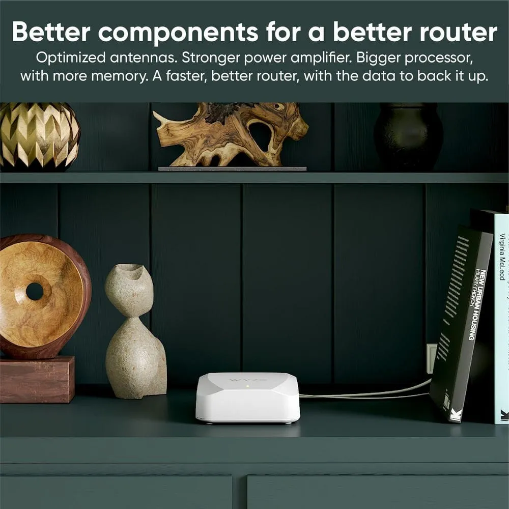 Wyze AX3000 Dual-Band Wi-Fi 6 Mesh, Covers 3000 Sq. ft, Replaces Router +Extender, Wired Backhaul, 2x 1 Gbps ports (2-pack), photo 2 of 9