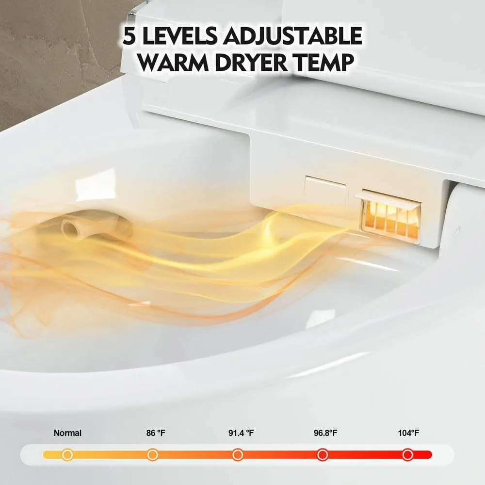 Xspracer Moray Elongated Smart Bidet Toilet with Heated Seat, Remote Control, and LED Night Light, photo 5 of 8
