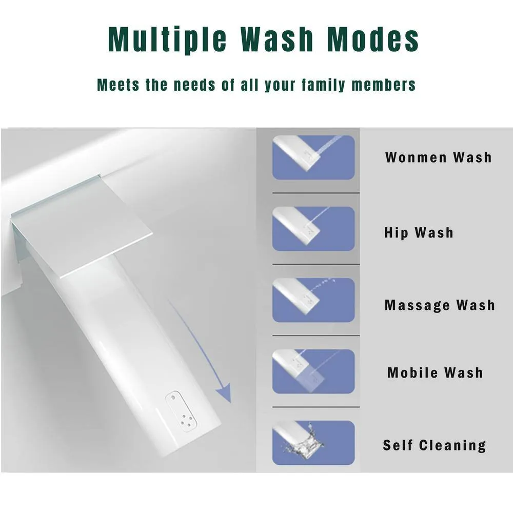 Xspracer Moray Elongated Smart Bidet Toilet with Foot Sensor, LED Display, and Warm Water, photo 3 of 8