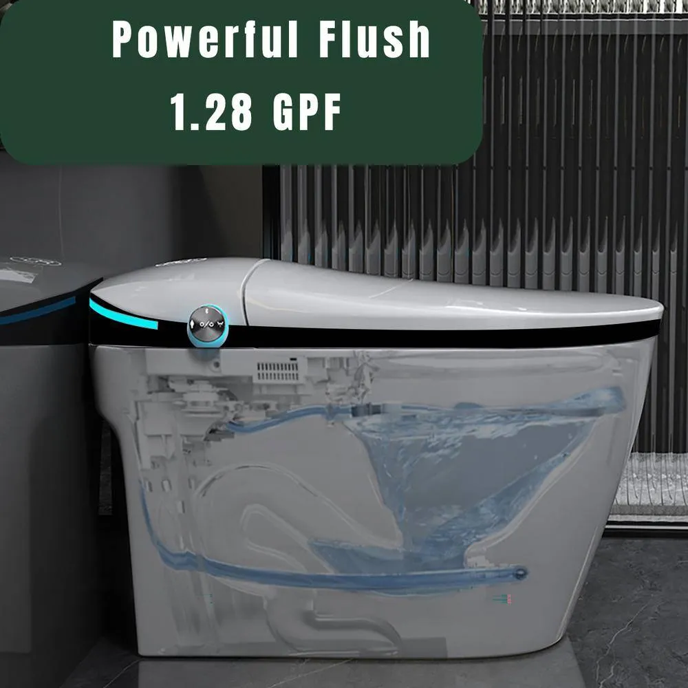 Xspracer Moray Elongated Smart Bidet Toilet with Foot Sensor and LED Night Light, photo 5 of 8