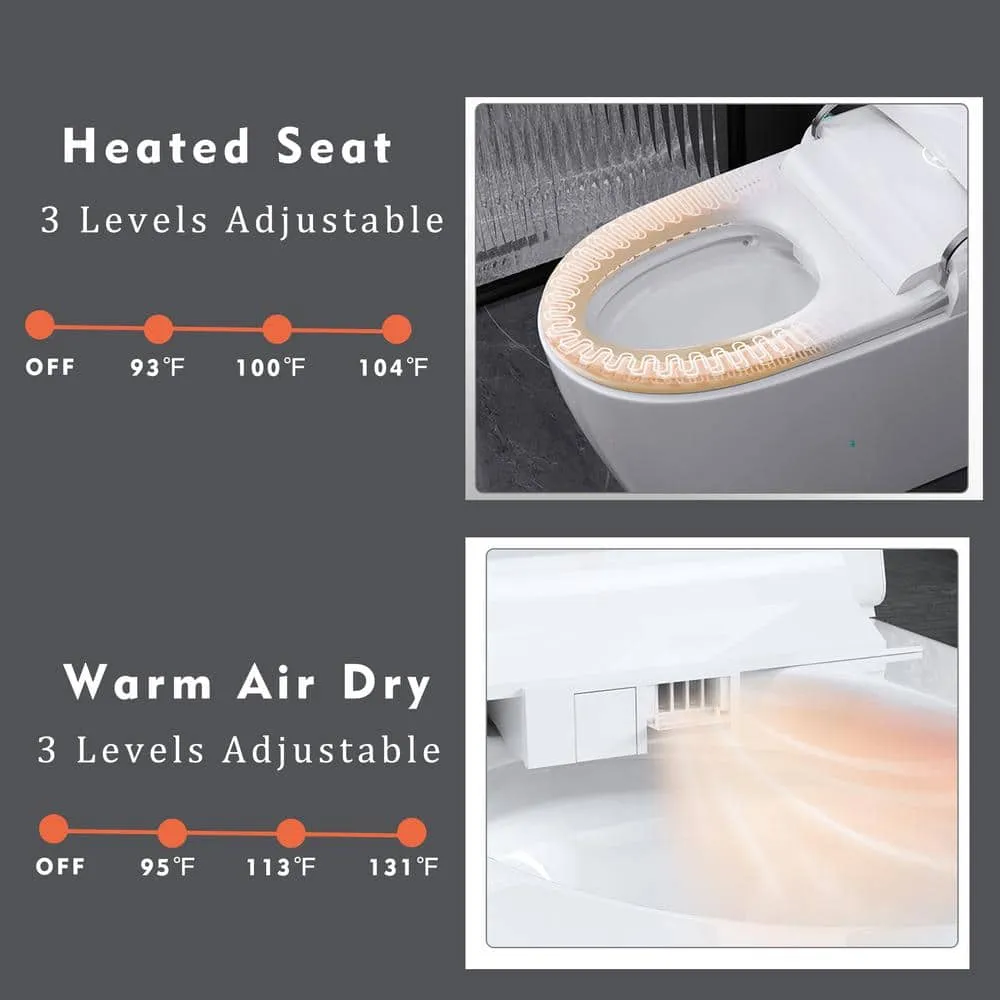 Xspracer Moray Elongated Smart Bidet Toilet with Foot Sensor and LED Night Light, photo 4 of 8