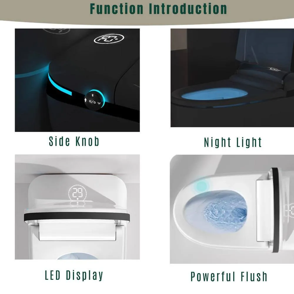 Xspracer Moray Elongated Smart Bidet Toilet with Foot Sensor and LED Night Light, photo 2 of 8