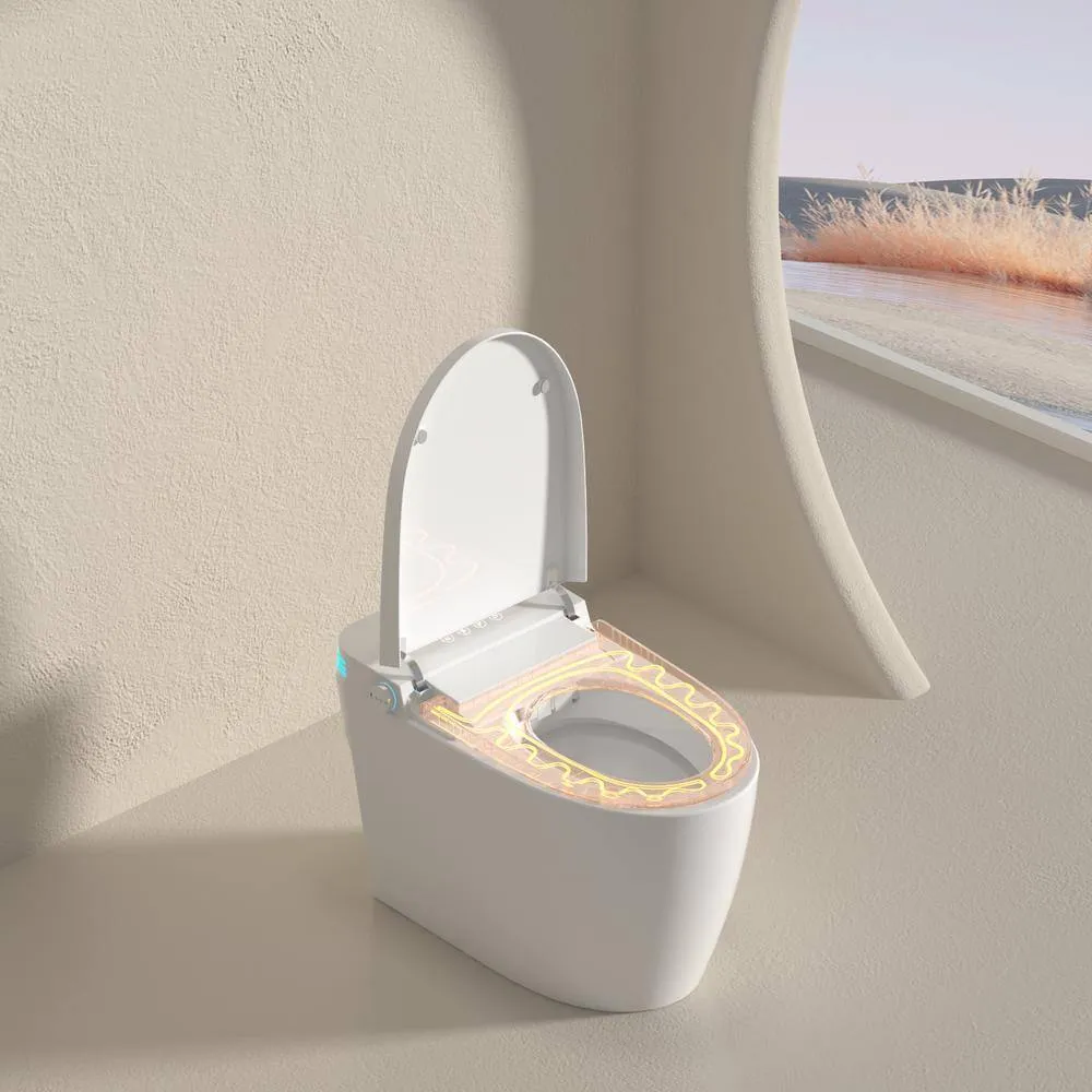 Xspracer Moray Elongated Smart Bidet Toilet - 1.28 GPF, White, AUTO Features, photo 5 of 8