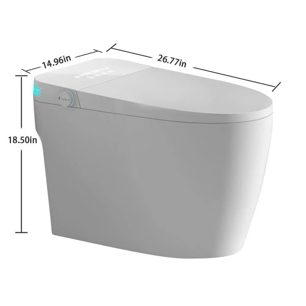 Xspracer Moray Elongated Smart Bidet Toilet - 1.28 GPF, White, AUTO Features, photo 8 of 8