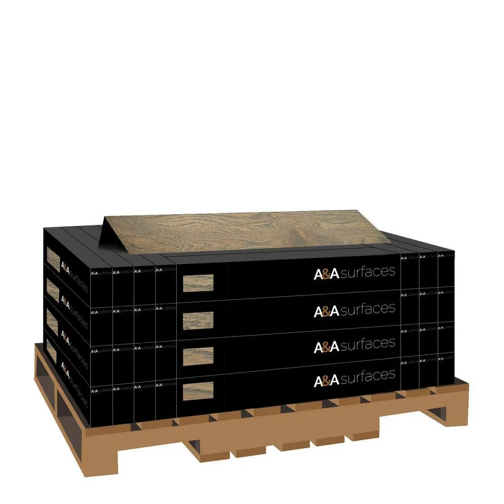 A&A Surfaces Woodridge Willrow Oak 0.28 in. x 6.5 in. Waterproof Wire Brushed Engineered Hardwood Flooring (1040.16 sq. ft./pallet), photo 6 of 10