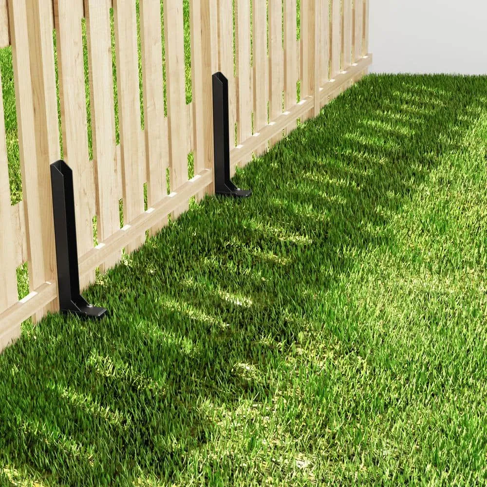 WINSOON 34 in. Heavy Duty Black Fence Post Repair Kit Anchor Ground Spike, Fence Post for Repairing Broken Fence, photo 7 of 7