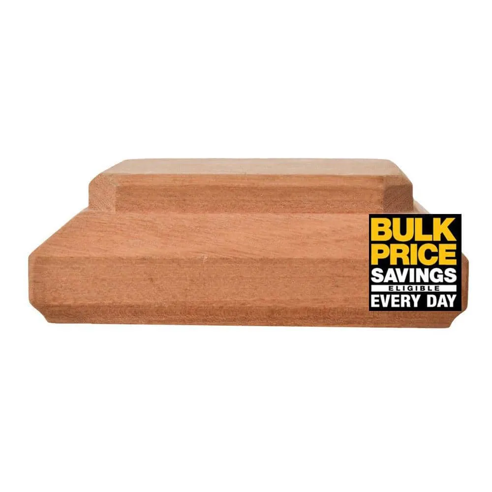 Protectyte Miterless 4 in. x 4 in. Untreated Wood Traditional Slip Over Fence Post Cap (Actual: 3-3/4 in. to 3-7/8 in.), photo 2 of 7