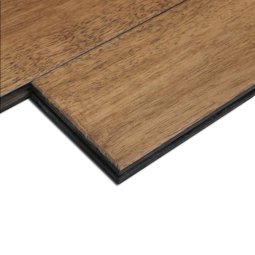 ASPEN FLOORING Woodside Caucho Wood 3/4 in. T x 4.5 in. W Light Distressed Solid Hardwood Flooring (21.82 sqft/case), photo 5 of 5
