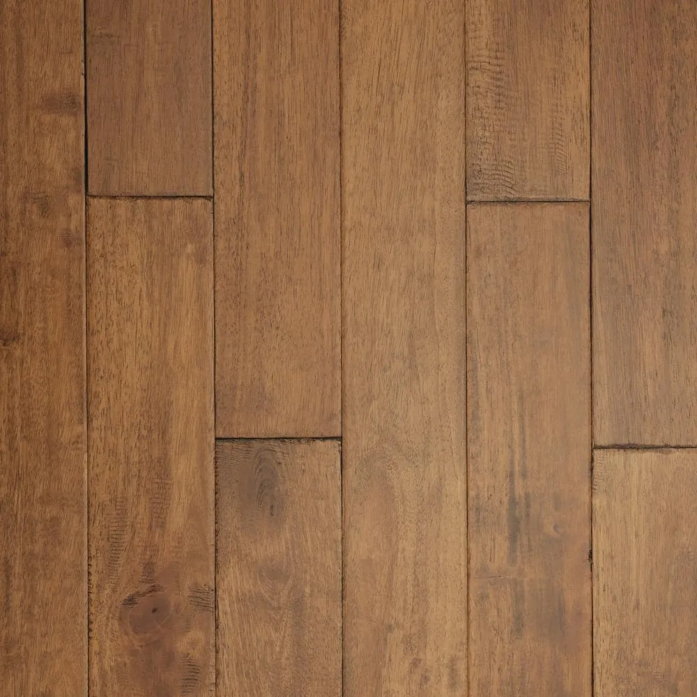 ASPEN FLOORING Woodside Caucho Wood 3/4 in. T x 4.5 in. W Light Distressed Solid Hardwood Flooring (21.82 sqft/case), photo 3 of 5