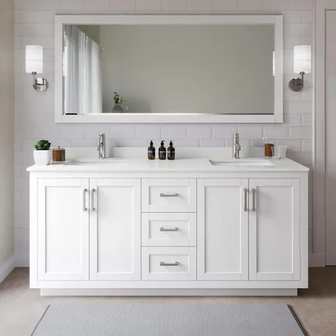 Miranda 72" Double Bath Vanity with Quartz Top