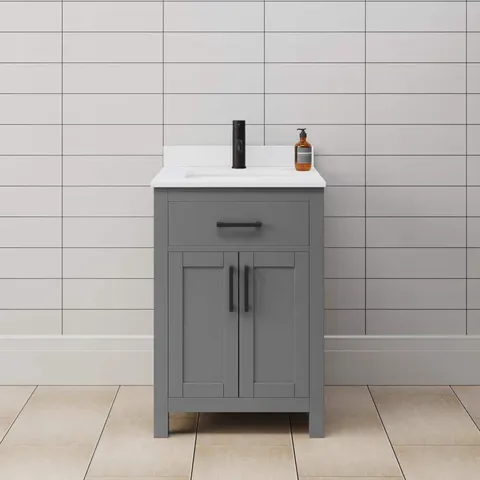 Beckett 24" Single Bath Vanity in Dark Gray