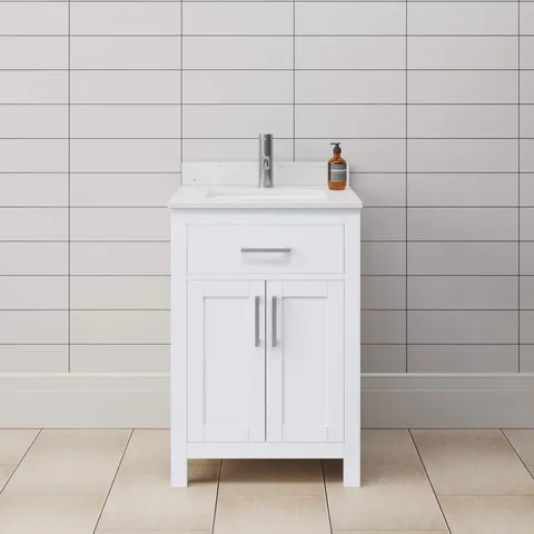 Beckett 24" Single Bath Vanity in White