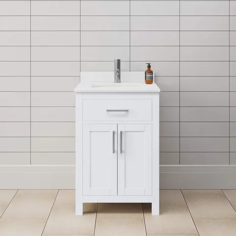 Beckett 24" Single Bath Vanity in White