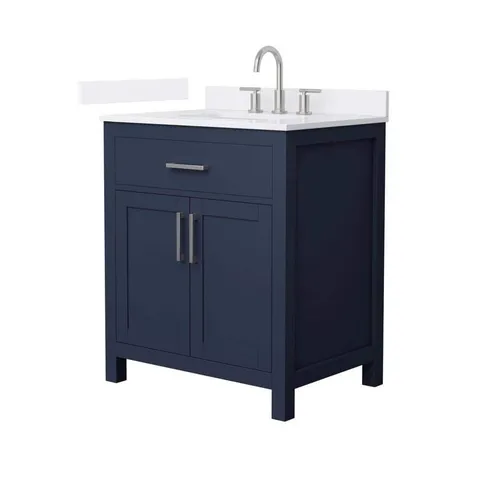 Beckett 30 in. Freestanding Dark Blue Bath Vanity