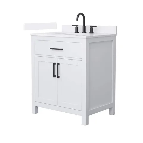 Beckett 30 in. Freestanding White Bath Vanity