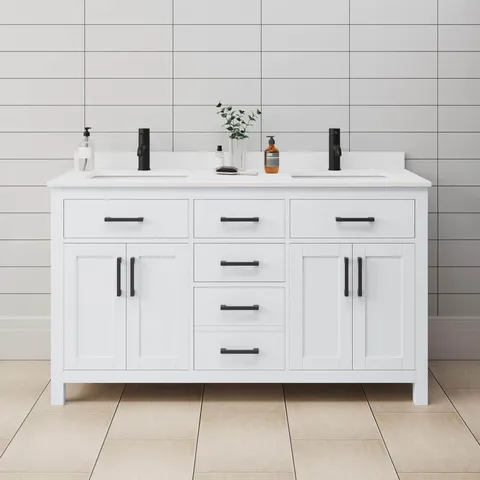 Beckett 60" Double Sink Bath Vanity