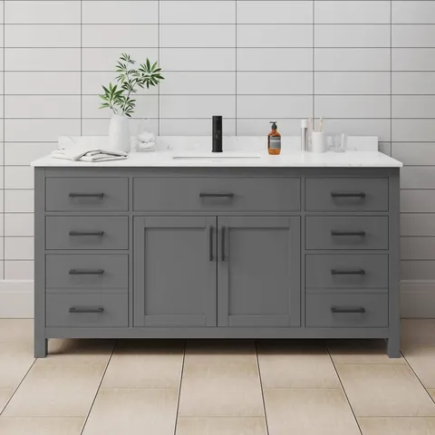 Beckett 66" Single Sink Bathroom Vanity