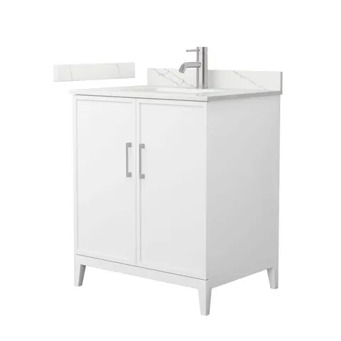 Elan 30" White Bath Vanity with Quartz Top