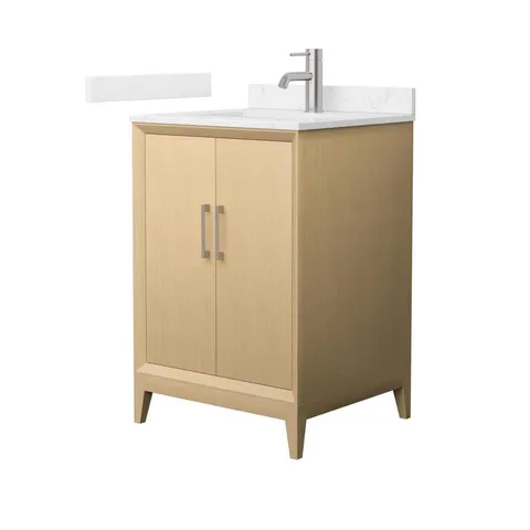 Janna 24" White Oak Bath Vanity with Marble Top