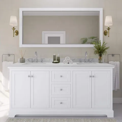 Avery 72" Double Bath Vanity with Quartz Top