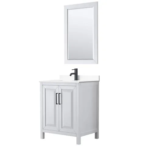 Daria 30" Single Bath Vanity with Cultured Marble Top