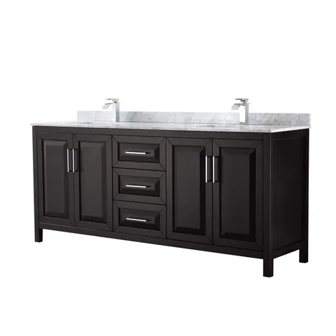 Daria 80 in. Double Bathroom Vanity